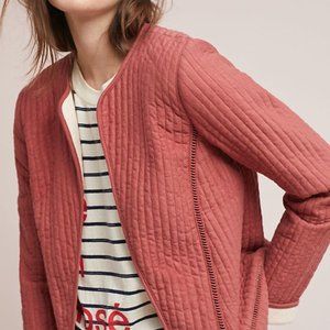 Anthropologie Akemi + Kin Pink Rose Quilted Jacket